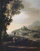 Claude Lorrain, Pastoral Landscape with Piping Shepherd (mk17)